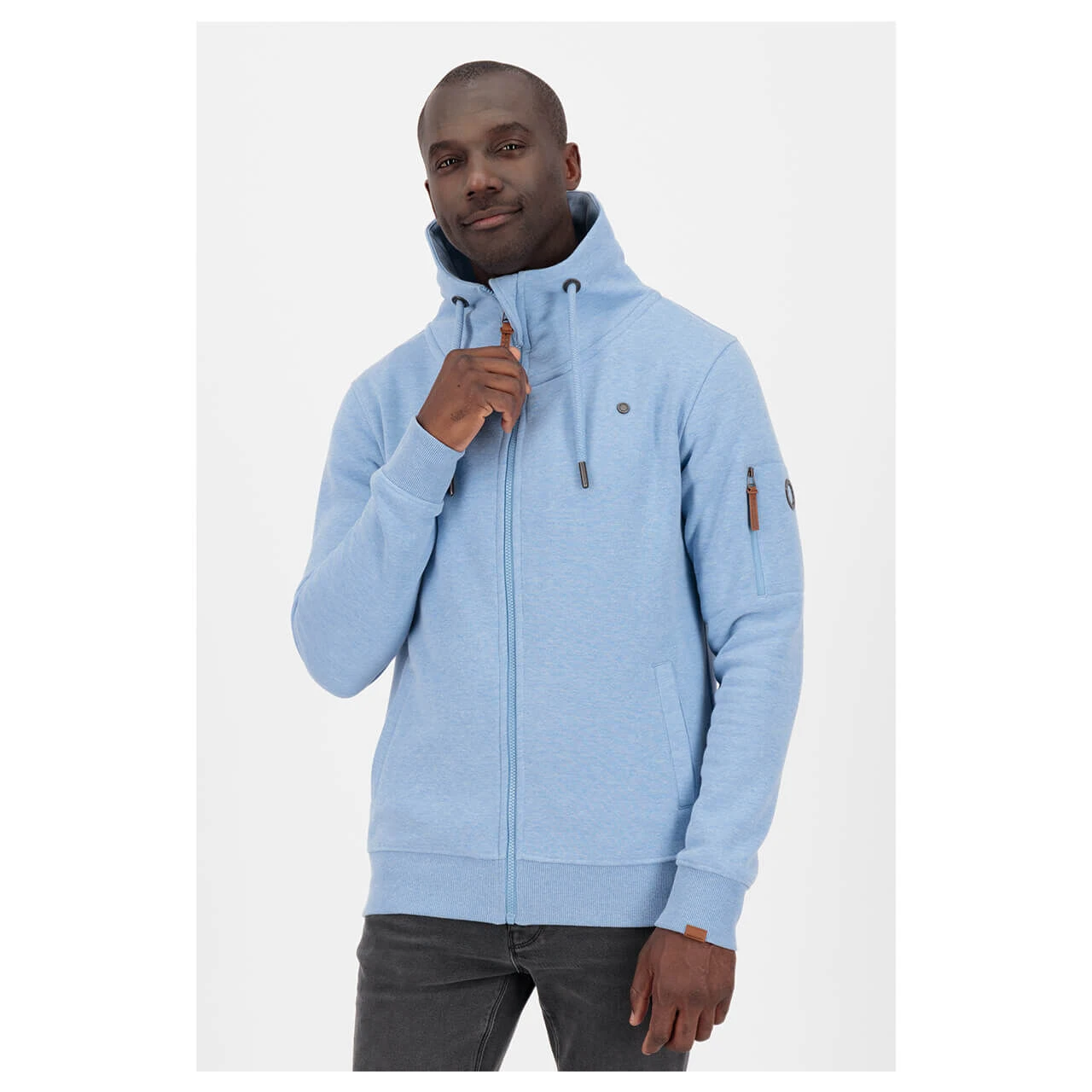 Alife And Kickin Herren Sweatjacke Elias A Fjord Melange 2 Alife And Kickin Herren Sweatjacke Elias A Fjord Melange – Bild 2