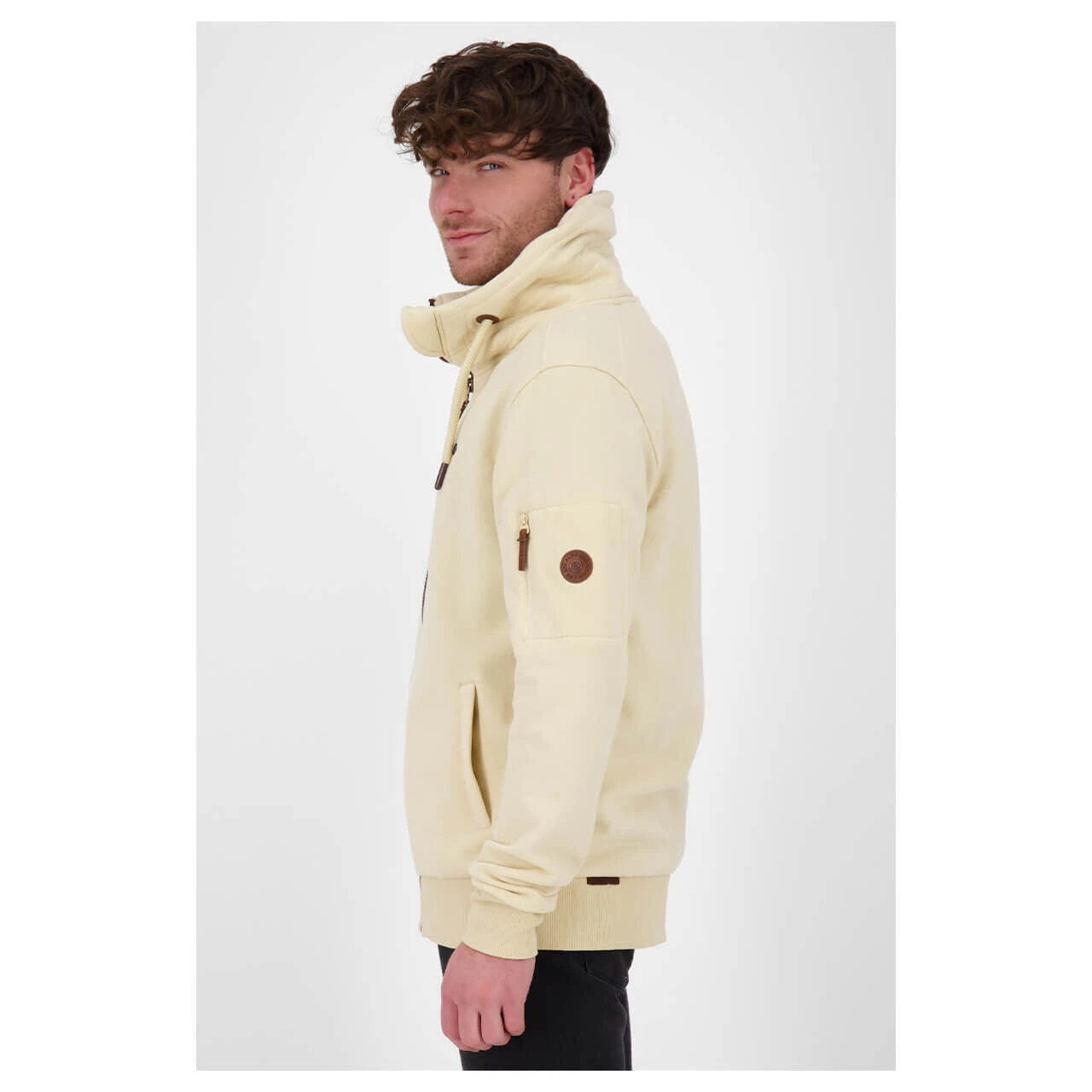 Alife And Kickin Herren Sweatjacke Elias A Creme Melange 3 Alife And Kickin Herren Sweatjacke Elias A Creme Melange – Bild 3