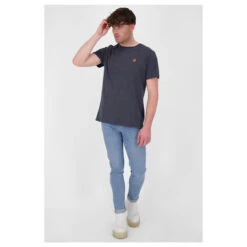 Alife And Kickin Herren T-Shirt Maddox Marine Melange -Modezauber Günstiges Geschäft alife and kickin maddox t shirt marine melange 5501 model