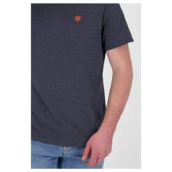 Alife And Kickin Herren T-Shirt Maddox Marine Melange -Modezauber Günstiges Geschäft alife and kickin maddox t shirt marine melange 5501 model detail vorne