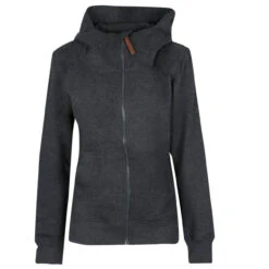 Alife And Kickin Damen Hoodie Sweatjacke Yasmina A Moonless Melange