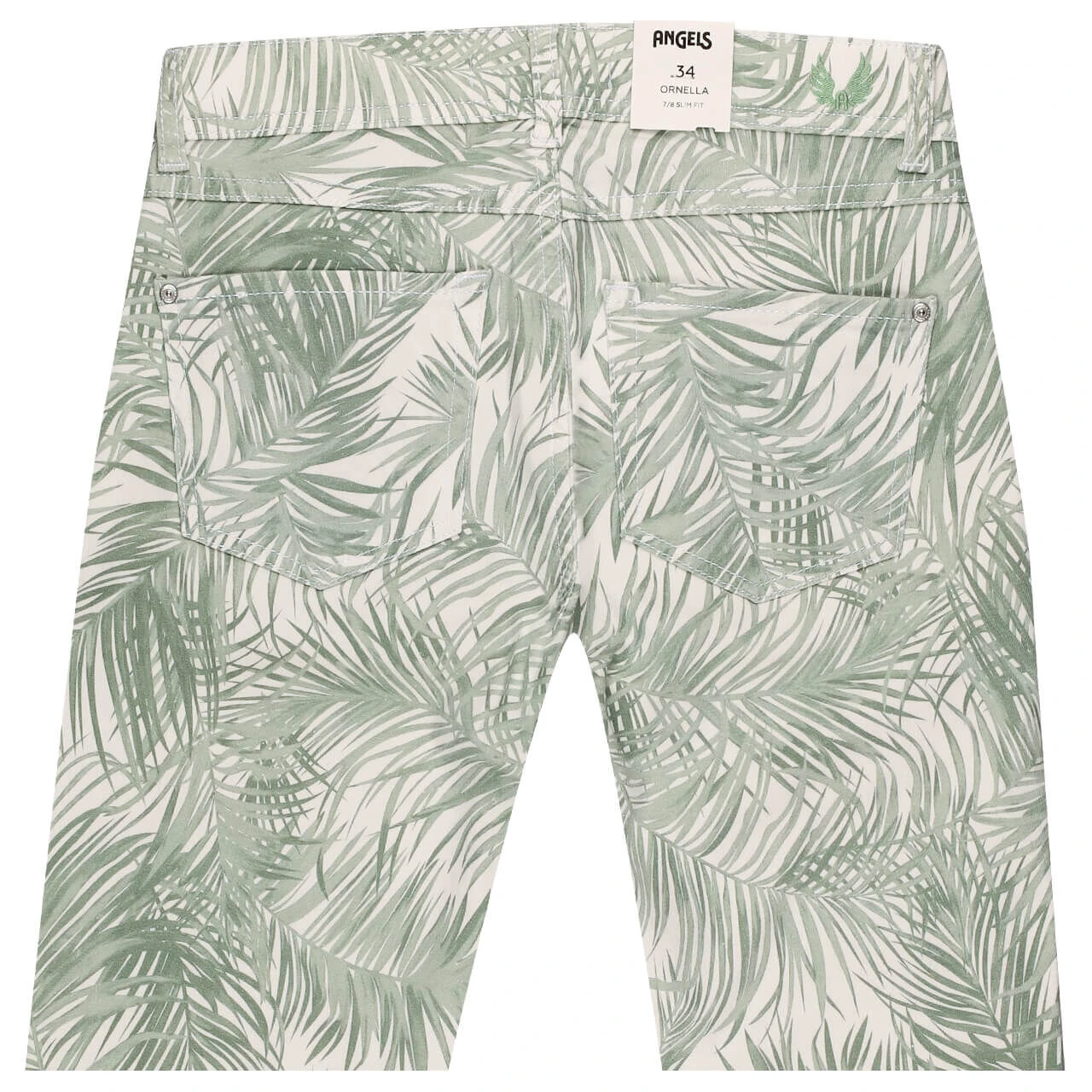 Angels Ornella 7/8 Baumwollhose Jade Green Print 2 Angels Ornella 7/8 Baumwollhose Jade Green Print – Bild 2