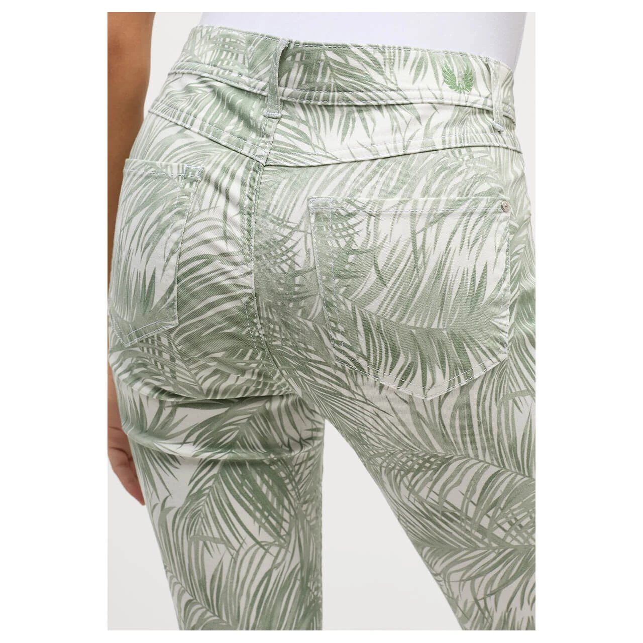 Angels Ornella 7/8 Baumwollhose Jade Green Print 8 Angels Ornella 7/8 Baumwollhose Jade Green Print – Bild 8