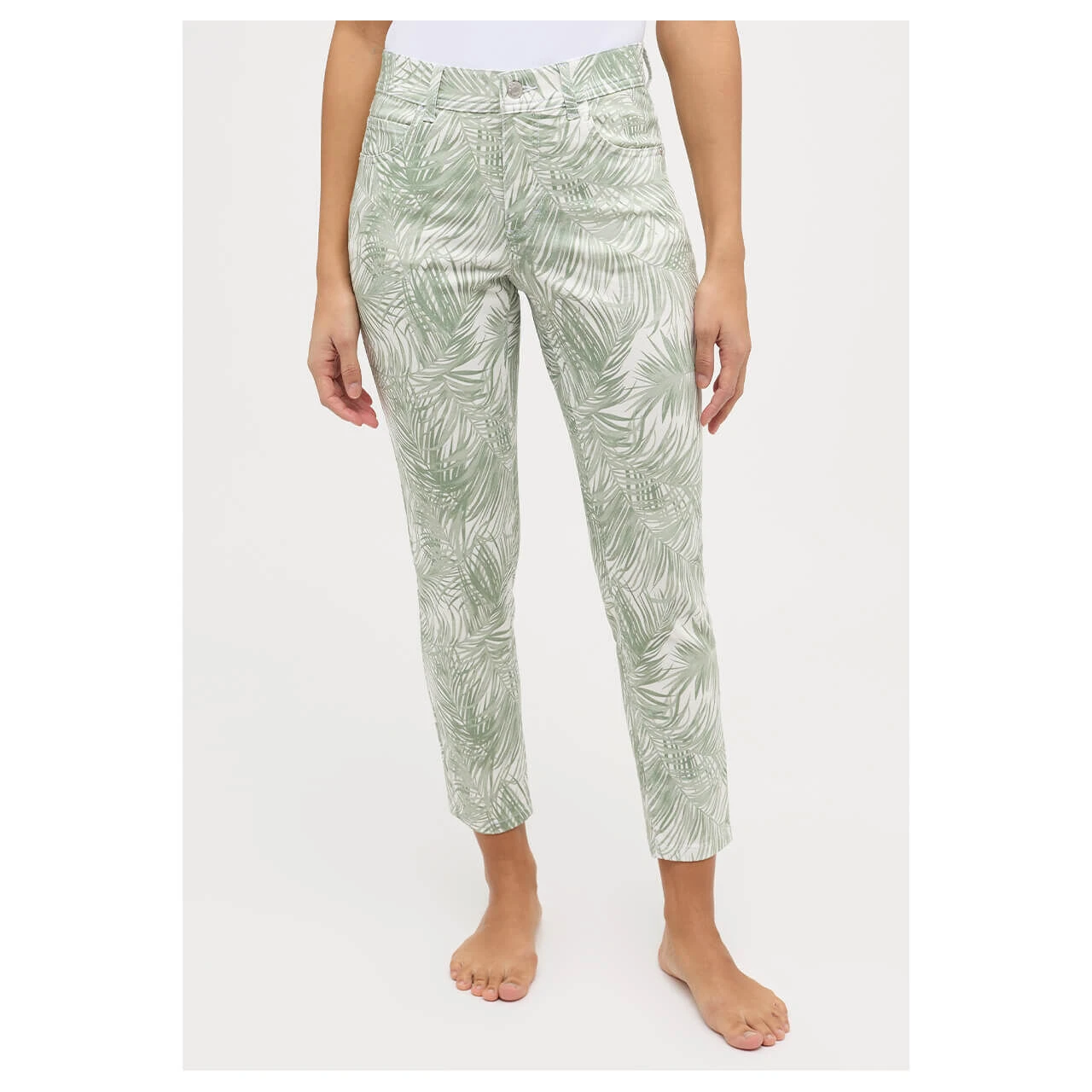 Angels Ornella 7/8 Baumwollhose Jade Green Print 5 Angels Ornella 7/8 Baumwollhose Jade Green Print – Bild 5