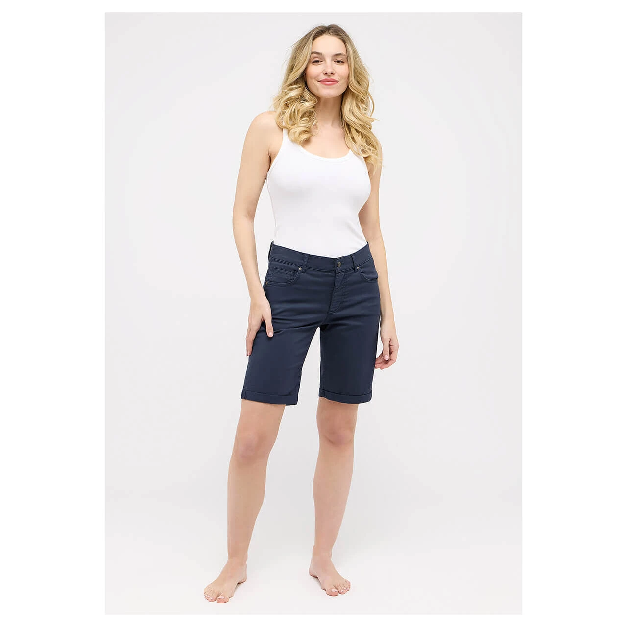 Angels Bermuda TU Baumwollhose Midnight Blue 7 Angels Bermuda TU Baumwollhose Midnight Blue – Bild 7