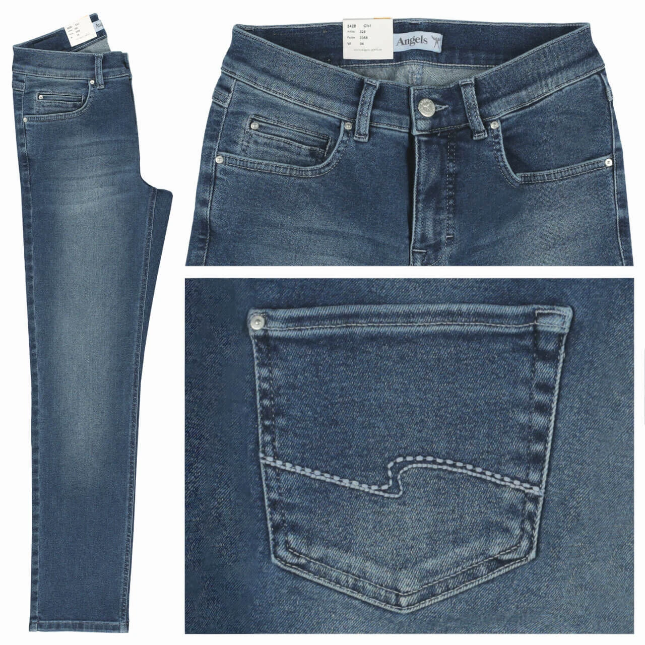 Angels Cici Jeans Old Washed Used Blue 1 Angels Cici Jeans Old Washed Used Blue