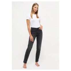 Angels Cici Jeans Strass Anthracite Used Buffi Detail Glam -Modezauber Günstiges Geschäft angels jeans cici detail glam grau 1158 ansicht model