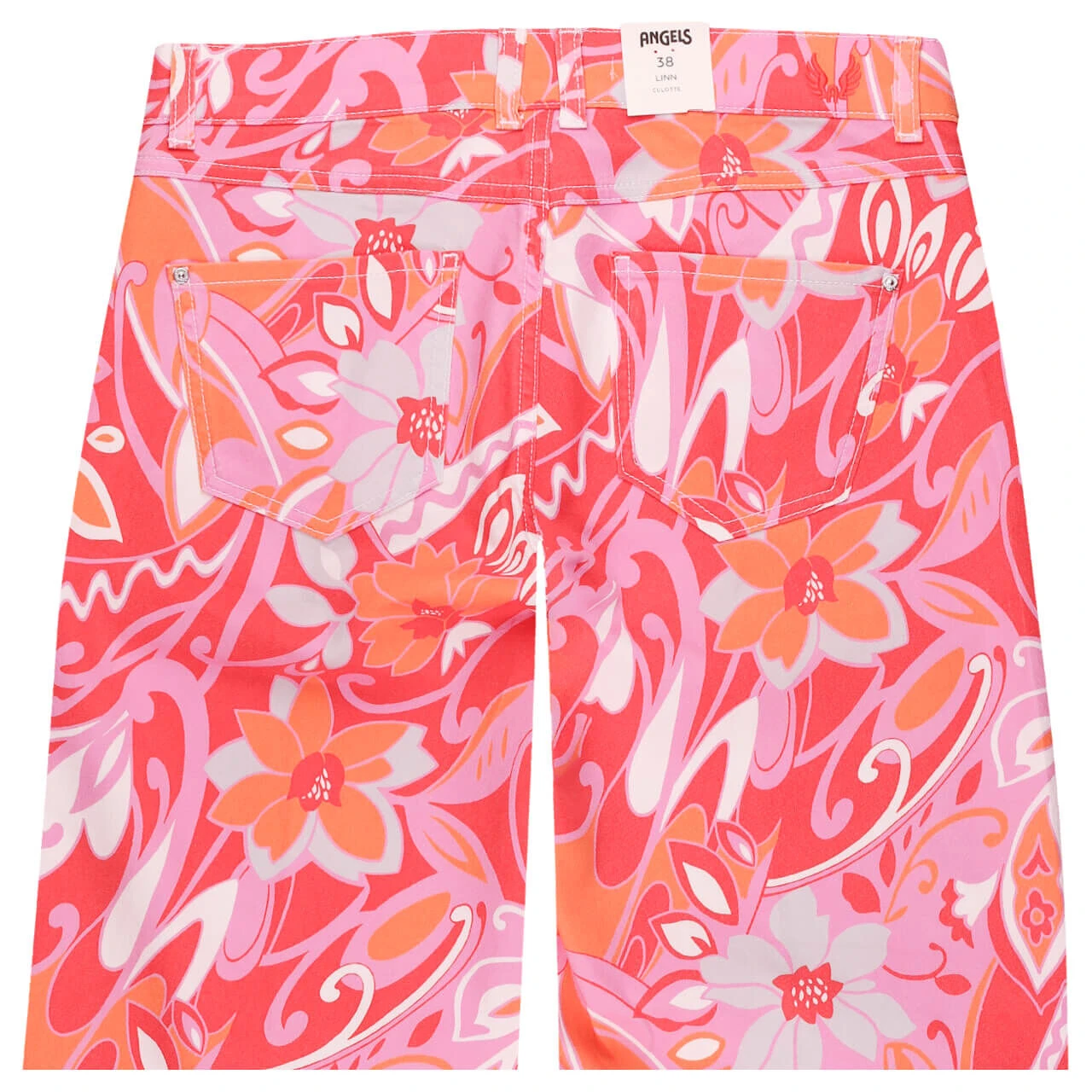 Angels Linn 7/8 Baumwollhose Coral Printed 2 Angels Linn 7/8 Baumwollhose Coral Printed – Bild 2