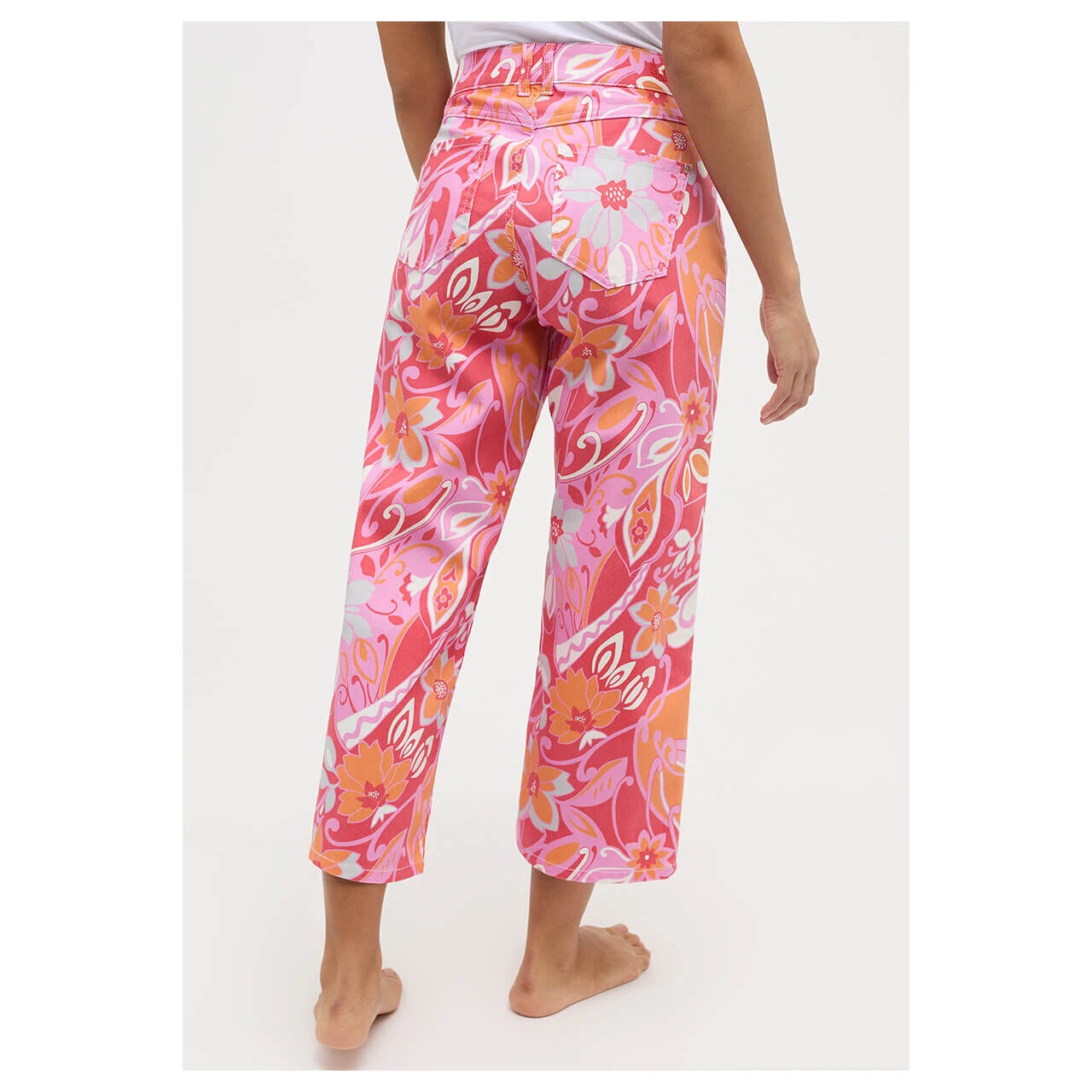 Angels Linn 7/8 Baumwollhose Coral Printed 6 Angels Linn 7/8 Baumwollhose Coral Printed – Bild 6
