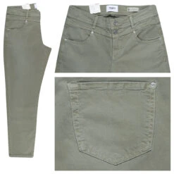 Angels Ornella Button 7/8 Jeans Light Khaki Used