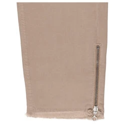 Angels Skinny Ankle Zip Jeans Light Sand Used Fringe -Modezauber Günstiges Geschäft angels jeans skinny ankle zip fringe 4845 sand used detail