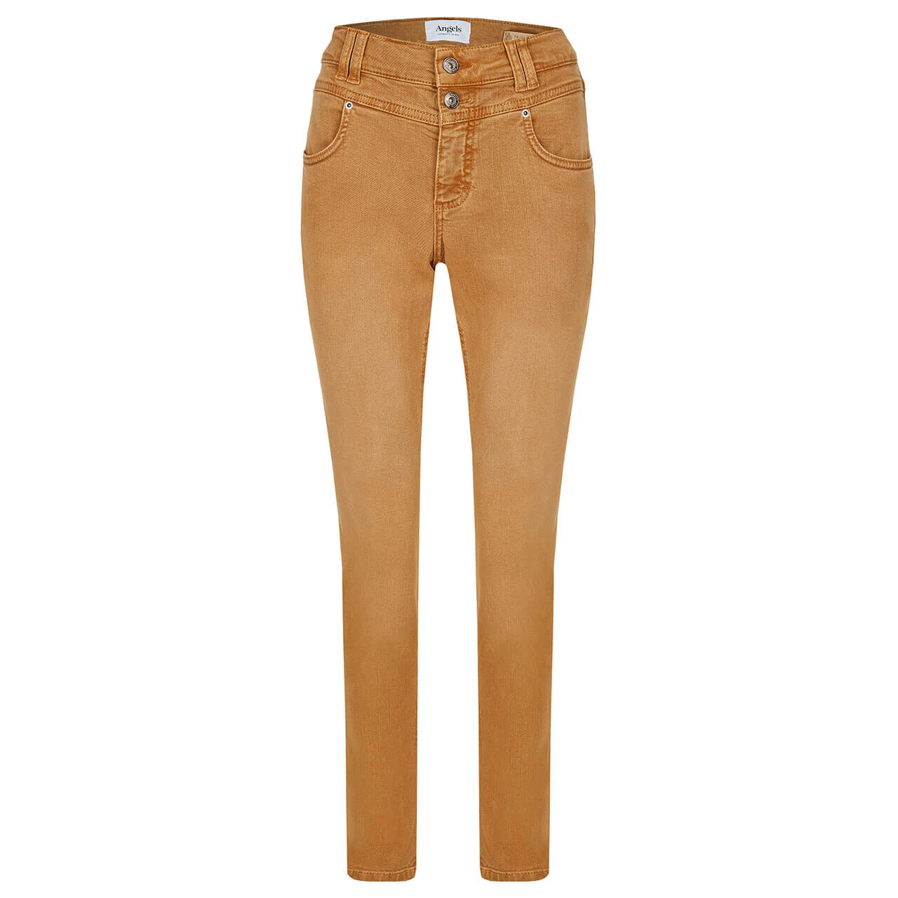 Angels Skinny Button Jeans Dark Camel Used 3 Angels Skinny Button Jeans Dark Camel Used – Bild 3