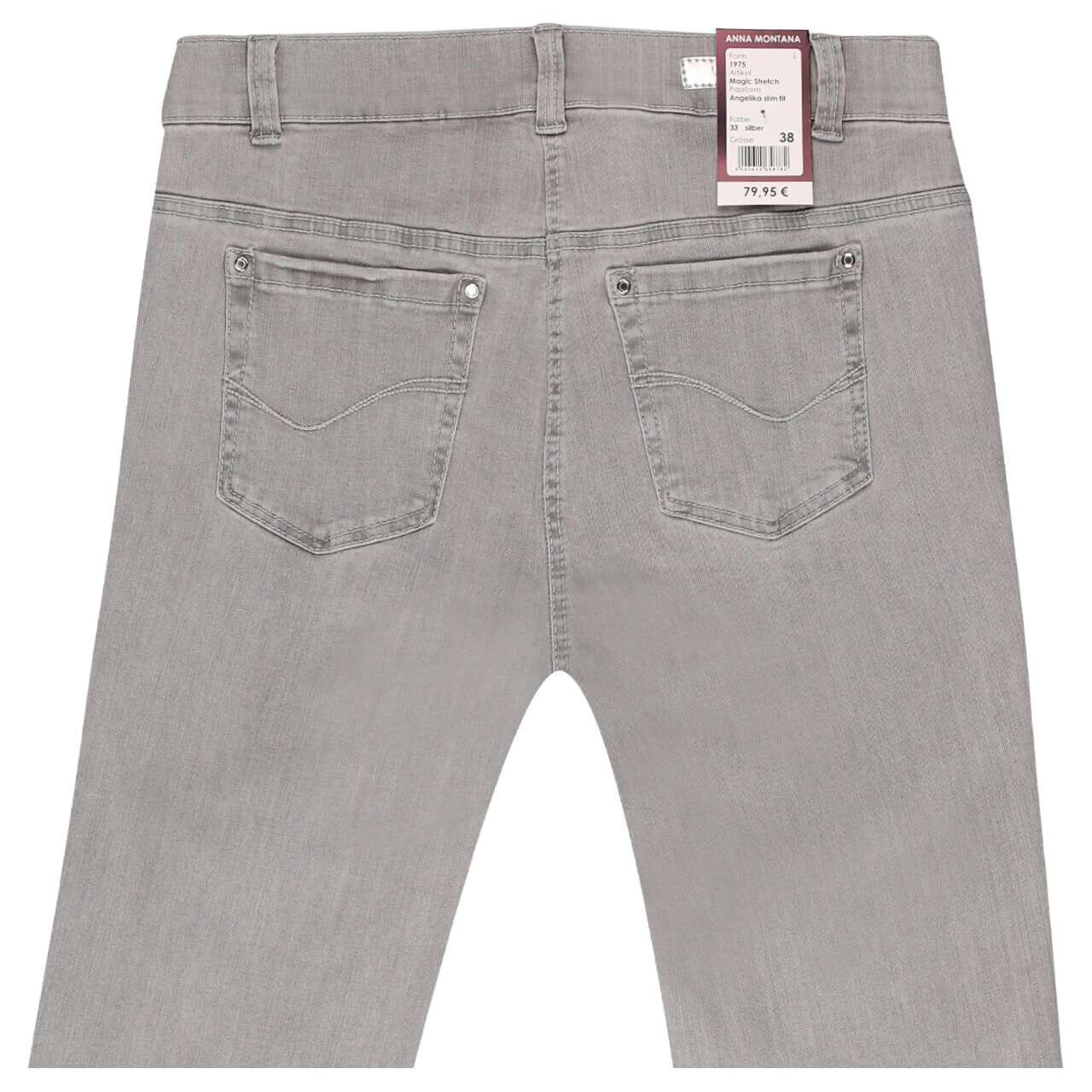 Anna Montana Angelika Röhre Jeans Silver 2 Anna Montana Angelika Röhre Jeans Silver – Bild 2