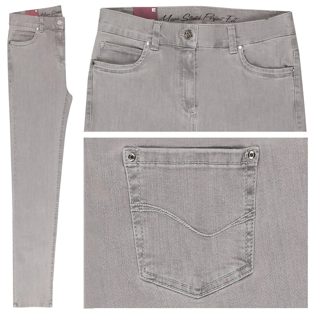 Anna Montana Angelika Röhre Jeans Silver 1 Anna Montana Angelika Röhre Jeans Silver