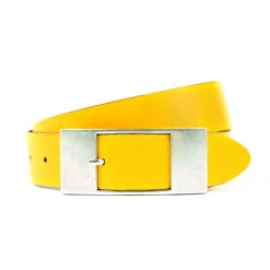 Bernd Götz Damen Nappaleder Gürtel Yellow