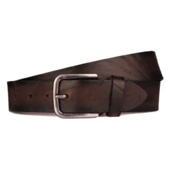 Bernd Götz Herren Walkleder Gürtel Crushed Brown