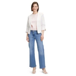 Betty Barclay Damen 3/4 Arm Blazer Off White -Modezauber Günstiges Geschäft betty barclay 3 4 arm blazerjacke kurz weiss 1014 model