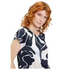 Betty Barclay Damen Kurzarm Bluse Dark Blue Rose 12 Betty Barclay Damen Kurzarm Bluse Dark Blue Rose -Modezauber Günstiges Geschäft betty barclay bluse blau 8847 model vorne