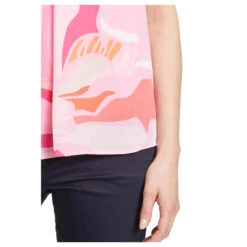 Betty Barclay Damen Kurzarm Bluse Pink Rose Print 13 Betty Barclay Damen Kurzarm Bluse Pink Rose Print -Modezauber Günstiges Geschäft betty barclay bluse kurzarm pink orange rosa 4843 detail model saum