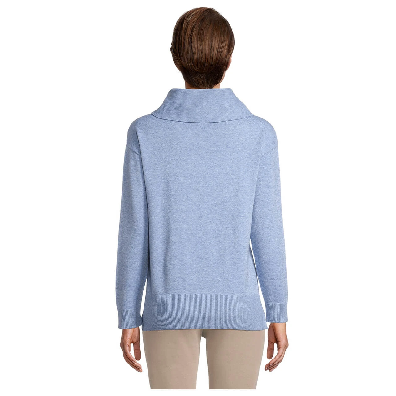 Betty Barclay Damen Rollkragen Pullover Middle Blue Melange 4 Betty Barclay Damen Rollkragen Pullover Middle Blue Melange – Bild 4