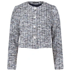 Betty Barclay Damen Bouclé Jacke Dark Blue Rose