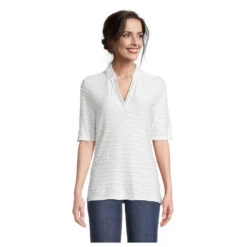 Betty Barclay Damen T-Shirt Off White -Modezauber Günstiges Geschäft bettybarclay shirt riffeldwhite 1014 vorn3
