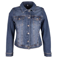 Modezauber Günstiges Geschäft 17 Blue Fire Damen Jeansjacke Gipsy Stone Blue
