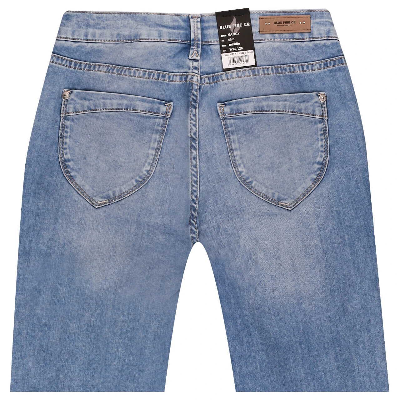 Blue Fire Nancy Jeans Faded Blue 2 Blue Fire Nancy Jeans Faded Blue – Bild 2