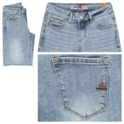 Buena Vista Italy-Short Stretch Denim Jeans Used Blue