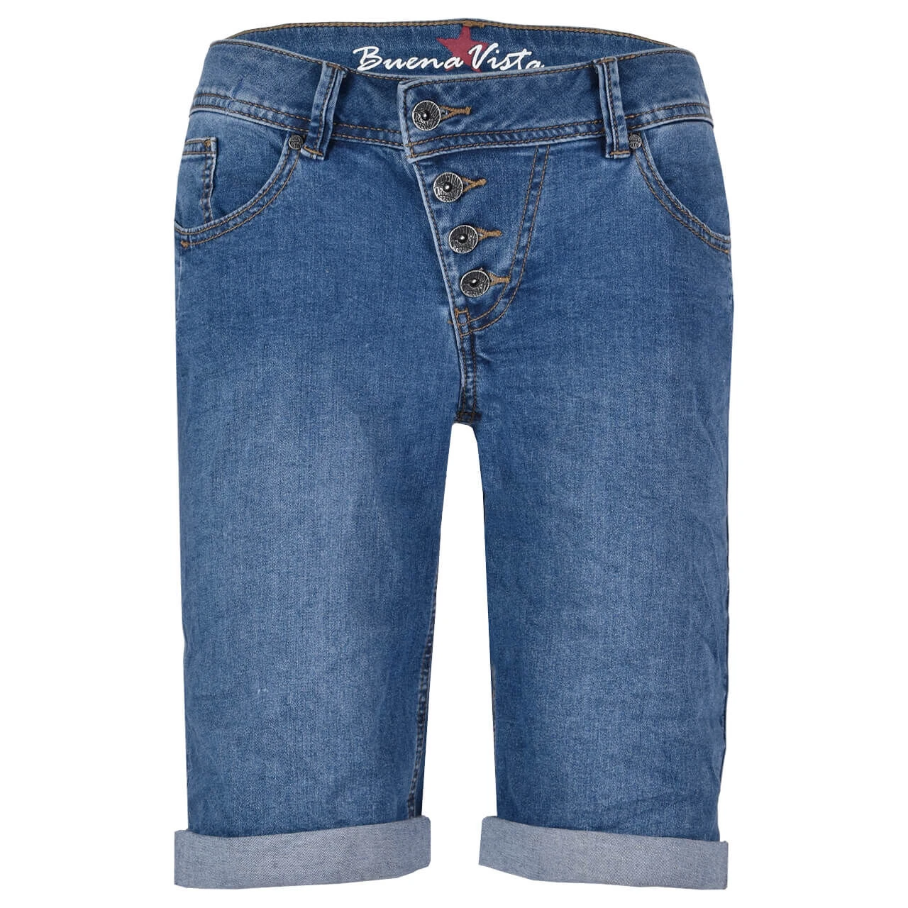 Buena Vista Malibu-Short Stretch Denim Jeans Midstone Blue 3 Buena Vista Malibu-Short Stretch Denim Jeans Midstone Blue – Bild 3