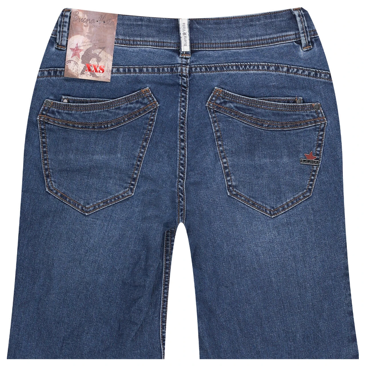 Buena Vista Malibu-Short Stretch Denim Jeans Midstone Blue 2 Buena Vista Malibu-Short Stretch Denim Jeans Midstone Blue – Bild 2