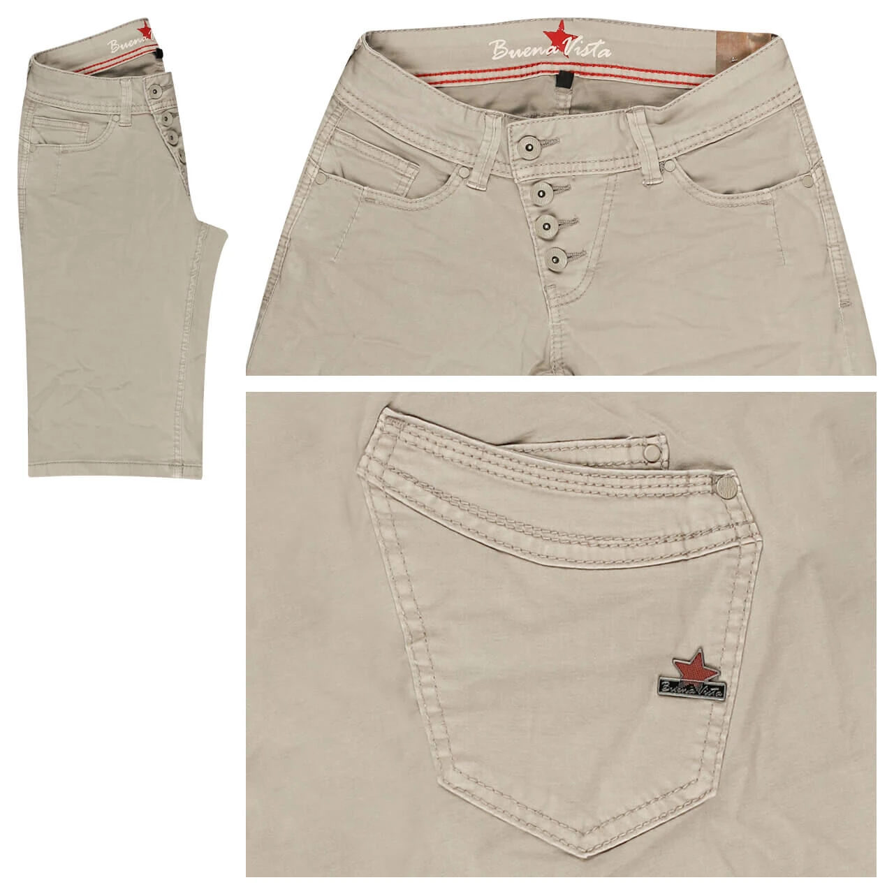 Buena Vista Malibu-Short Stretch Twill Baumwollhose Feather Salvia Green 1 Buena Vista Malibu-Short Stretch Twill Baumwollhose Feather Salvia Green