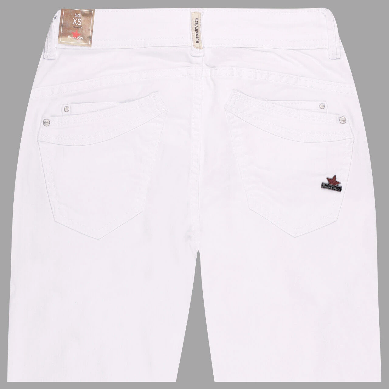 Buena Vista Malibu-Zip Bootcut Stretch Twill Baumwollhose White 2 Buena Vista Malibu-Zip Bootcut Stretch Twill Baumwollhose White – Bild 2