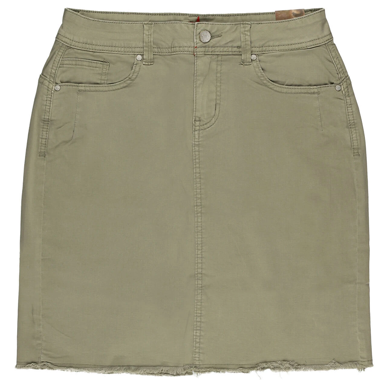 Buena Vista Malibu-Zip Skirt Stretch Twill Baumwollrock Aloe 1 Buena Vista Malibu-Zip Skirt Stretch Twill Baumwollrock Aloe