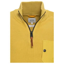 Camel Active Herren Troyer Pullover Lime -Modezauber Günstiges Geschäft camel active 1 1 arm troyer gelb 47 detail vorne