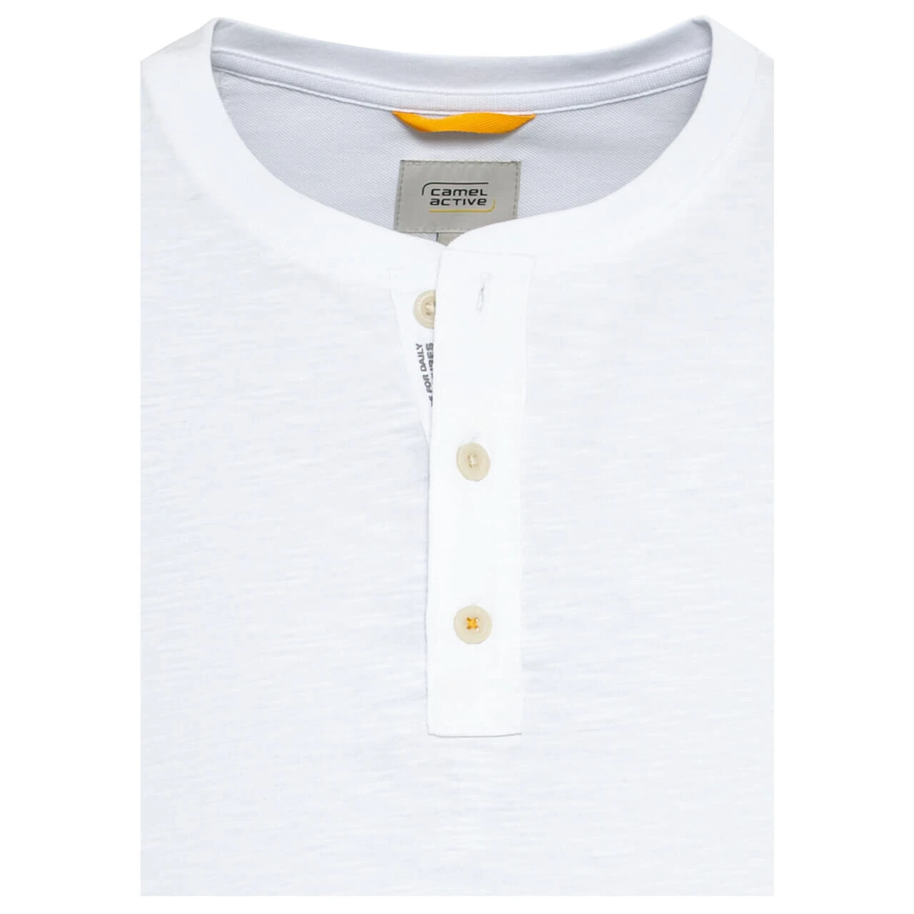 Camel Active Herren T-Shirt Henley White 3 Camel Active Herren T-Shirt Henley White – Bild 3