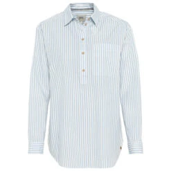 Camel Active Damen Langarm Bluse Light Blue Stripes