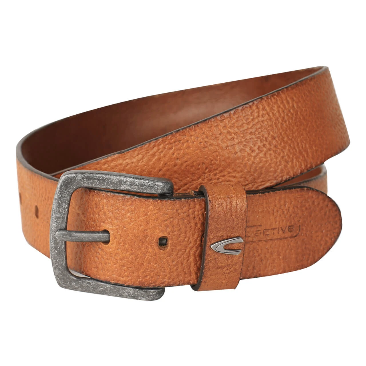 Camel Active Herren Ledergürtel Cognac Structured 1 Camel Active Herren Ledergürtel Cognac Structured