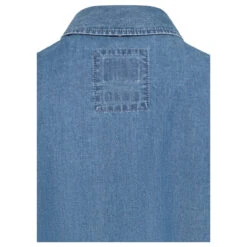 Camel Active Damen Kurzarm Jeanskleid Indigo Blue 7 Camel Active Damen Kurzarm Jeanskleid Indigo Blue -Modezauber Günstiges Geschäft camel active halfsleeved dress kleid blau 40 detail hinten