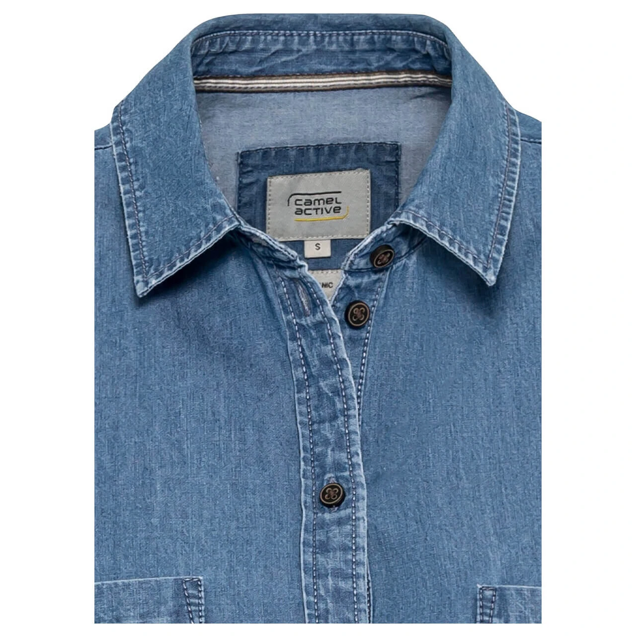 Camel Active Damen Kurzarm Jeanskleid Indigo Blue 3 Camel Active Damen Kurzarm Jeanskleid Indigo Blue – Bild 3