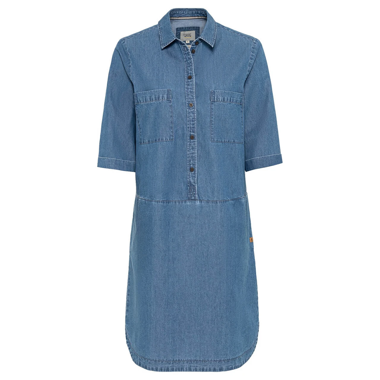 Camel Active Damen Kurzarm Jeanskleid Indigo Blue 1 Camel Active Damen Kurzarm Jeanskleid Indigo Blue