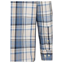 Camel Active Herren Langarm Hemd Elemental Blue Check -Modezauber Günstiges Geschäft camel active hemd blau 40 detail hinten