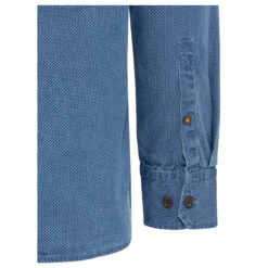 Camel Active Herren Langarm Hemd Indigo Blue Printed -Modezauber Günstiges Geschäft camel active hemd blau 47 detail hinten 28129