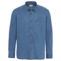 Camel Active Herren Langarm Hemd Indigo Blue Printed