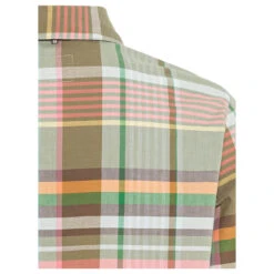 Camel Active Damen Langarm Bluse Multicolor Check -Modezauber Günstiges Geschäft camel active hemd gruen 32 detail hinten