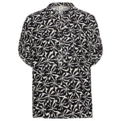 Camel Active Damen 1/2 Arm Bluse Blue Caramel Check