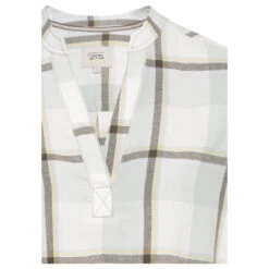 Camel Active Damen Langarm Bluse Peppermint Checked -Modezauber Günstiges Geschäft camel active hemdbluse gruen 37 detail vorne