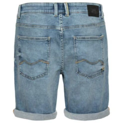 Camel Active Madison FleXXX Jeans Bermuda Bleach Blue -Modezauber Günstiges Geschäft camel active jeans madison 5 pocket shorts blau 41 ansicht hinten