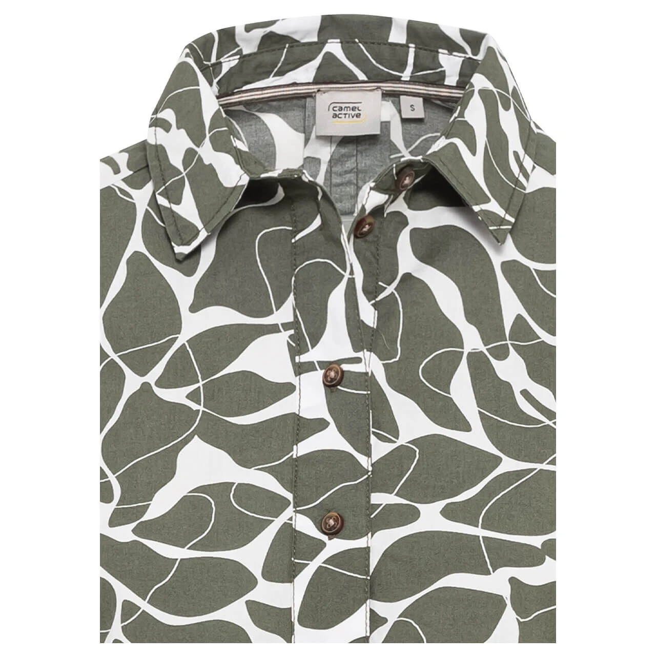 Camel Active Damen Langarm Kleid Olive Printed 3 Camel Active Damen Langarm Kleid Olive Printed – Bild 3