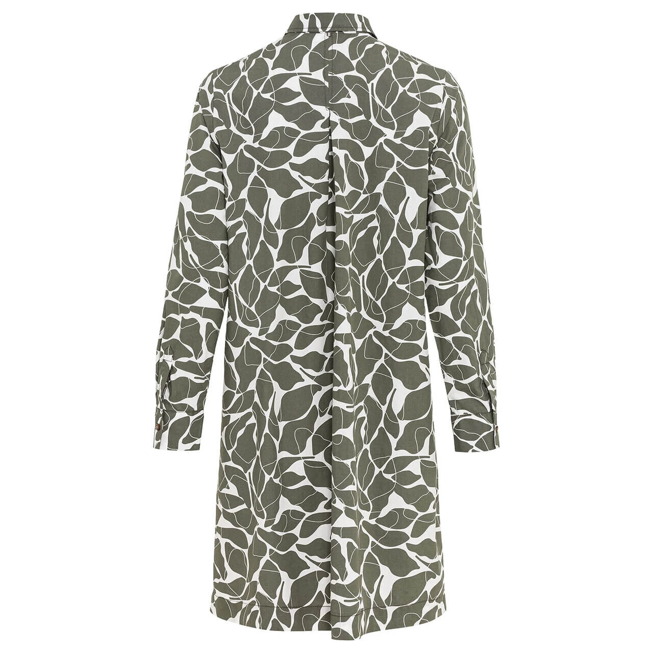 Camel Active Damen Langarm Kleid Olive Printed 2 Camel Active Damen Langarm Kleid Olive Printed – Bild 2